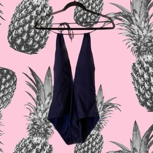 Ted Baker Halter Top Swim in BLACK